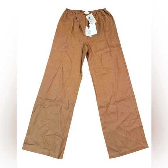NWT Lovers & Friends Asa Easy Linen Pant in Chocolate Pants ONLY Size XS - Picture 5 of 14
